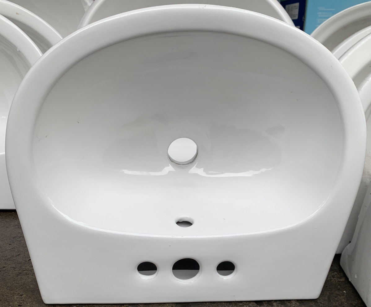 Chậu lavabo 3 lỗ loại nhỏ