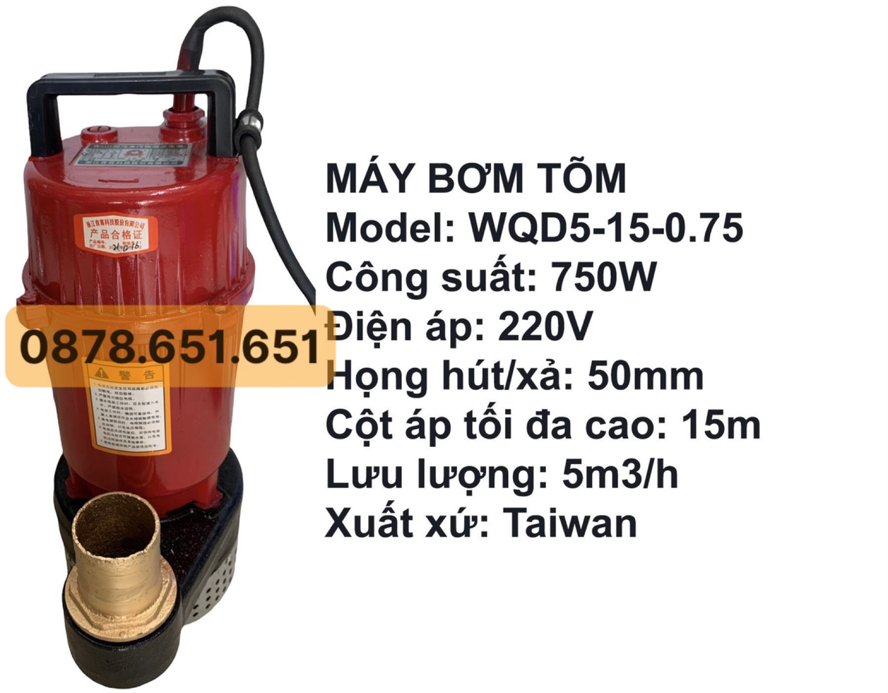 Máy Bơm Chìm HAI TUN (750W)